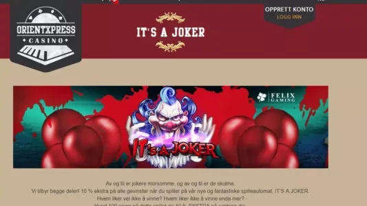 OrientXpress - Få en 250 % casino bonus opptil 5 000 kroner!