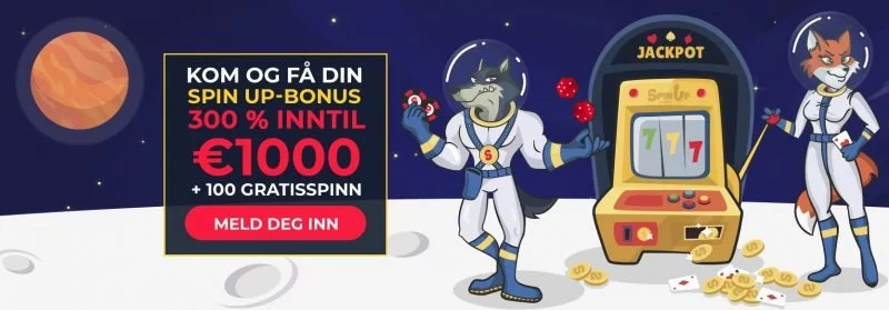 spinup casino stor velkomstbonus